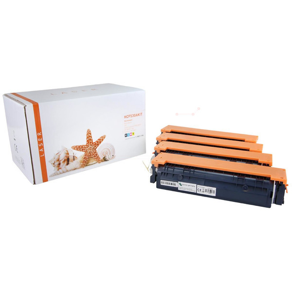 TONCF530AKIT Alternativ Toner Rainbowkit für HP / CF530A / BKCMY 1.100 Seiten 