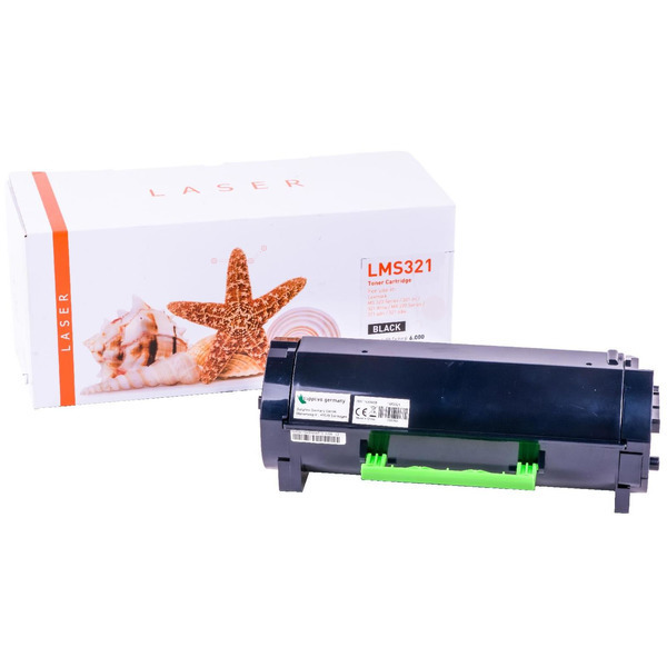 White Box TONMS321 Alternativ Toner Black für Lexmark / 56F2000 / 6.000 Seiten
