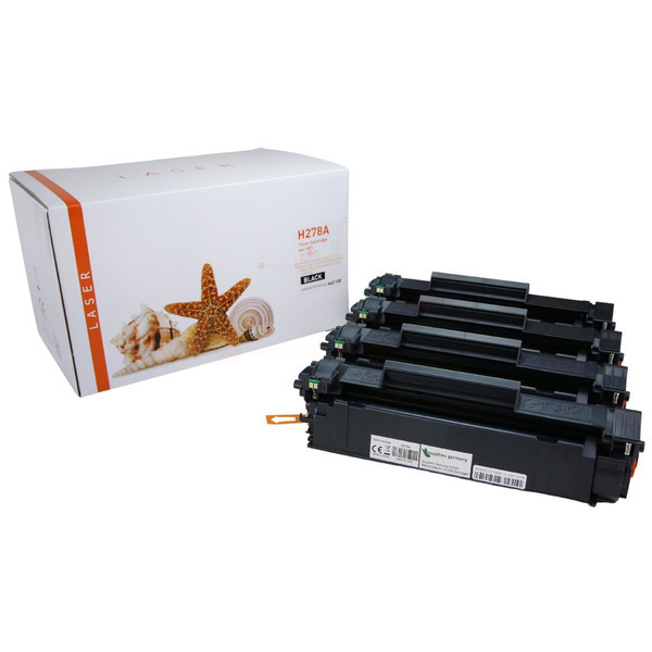4er Set TONCE278A Alternativ Toner Black für HP / CE278A / 4x2.100 Seiten 
