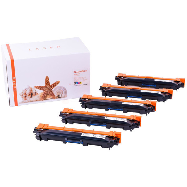 TONTN246KIT5 Univ. Toner TN241/242/245/246 Rainbowkit für Brother / TN246KIT / BK2x2.500 / CMY2.200 Seiten