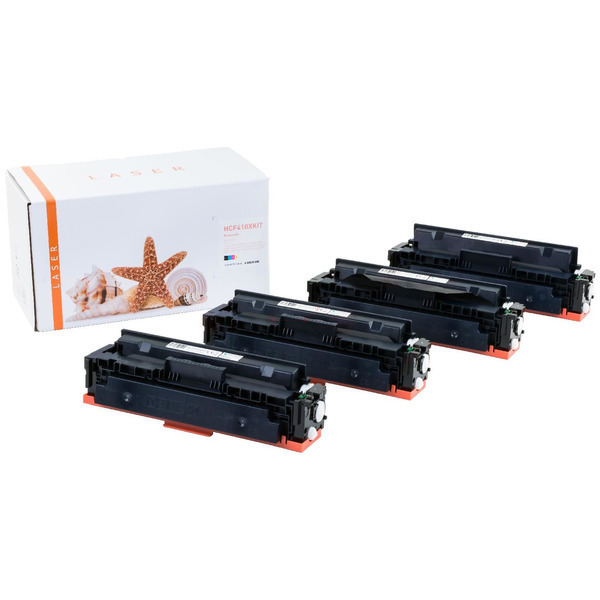 TONCF410XKIT Alternativ Toner Rainbowkit für H / CF410X / BK6.500 / CMY5.000 Seiten