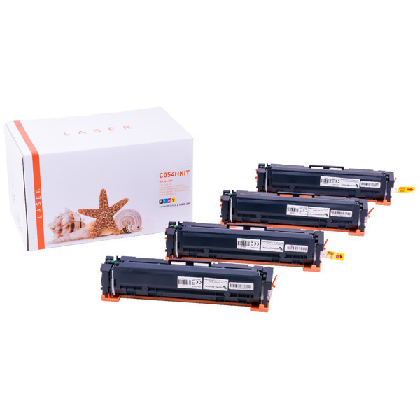 TON054HKIT Alternativ Toner Rainbowkit für Canon / 3028/27/26/25C002 / BK3.100 / CMY2.300 Seiten
