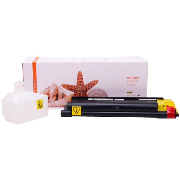 TONTK580Y Alternativ Toner Yellow für Kyocera / TK580Y / 3.000 Seiten 