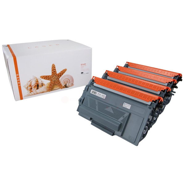 4er Set TONTN3480 Alternativ Toner Black für Brother / TN3480 / 4x8.000 Seiten 