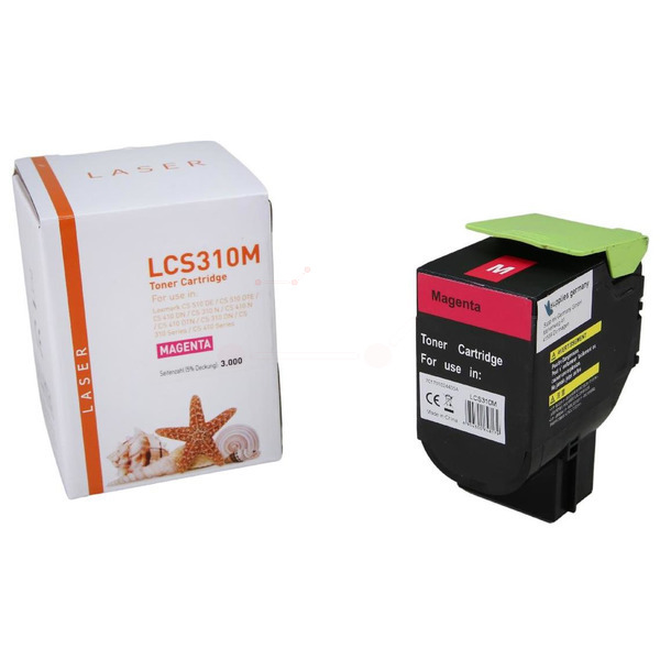 TONCS310M Alternativ Toner Magenta für Lexmark / 70C2HM0 / 3.000 Seiten