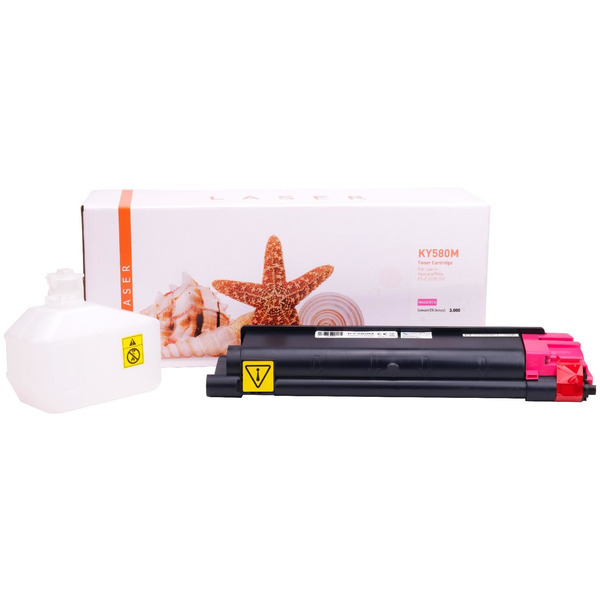 TONTK580M Alternativ Toner Magenta für Kyocera / TK580M / 3.000 Seiten 