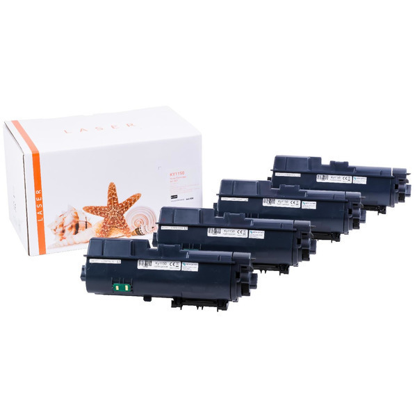 4er Set TONTK1150 Alternativ Toner Black für Kyoce / TK1150 / 4x3.000 Seiten