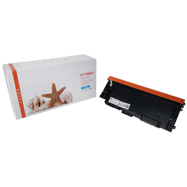 TON117AXLC mit Chip Alternativ Toner Cyan für HP / W2071A / 1.300 Seiten