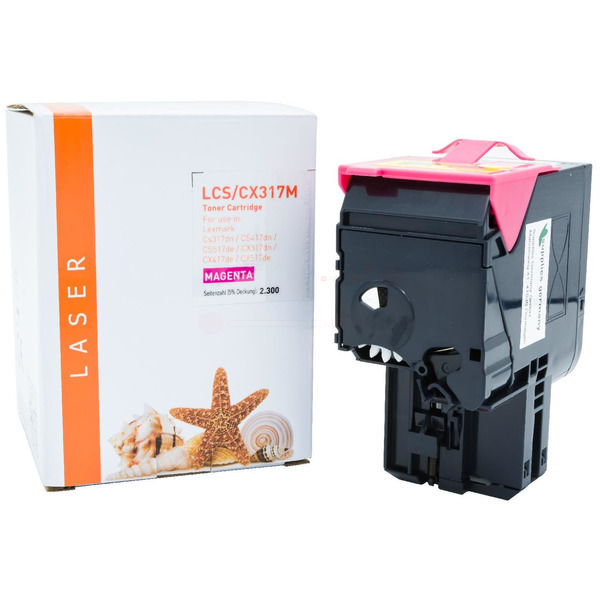 TONCS/CX317M Alternativ Toner Magenta für Lexmark / 71B20M0 / 2.300 Seiten