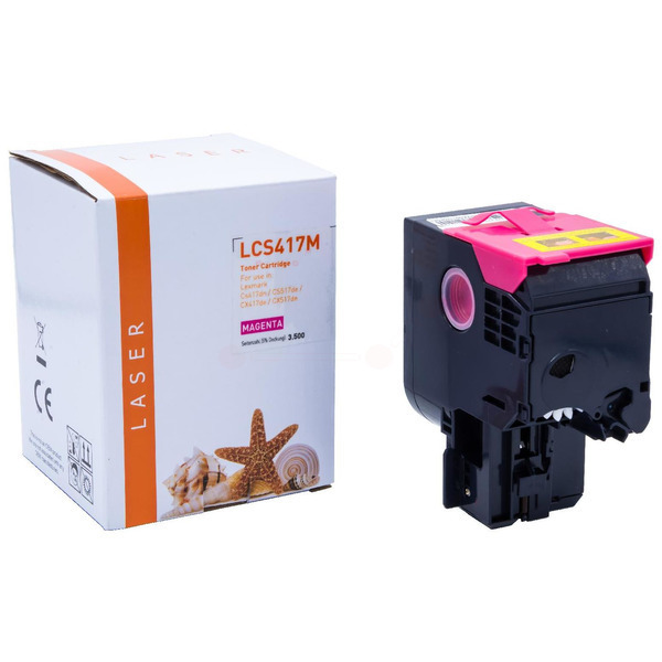 TONCS417M Alternativ Toner Magenta für Lexmark / 71B2HM0 / 3.500 Seiten