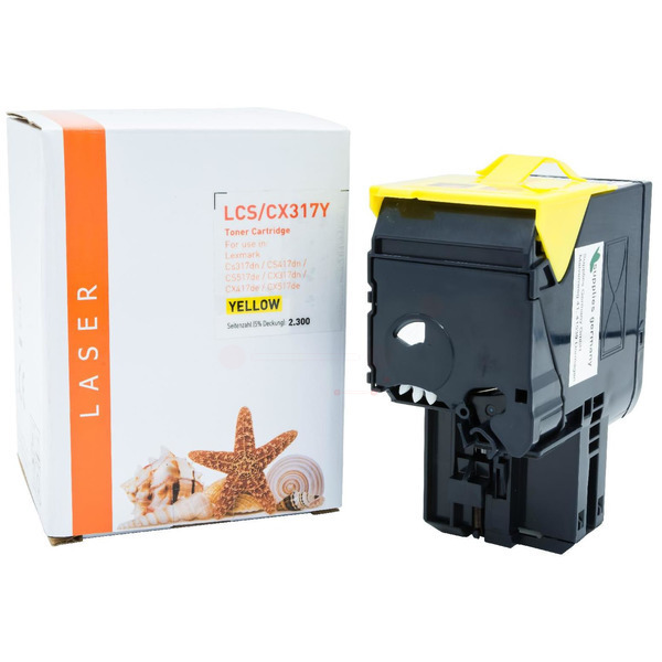 TONCS/CX317Y Alternativ Toner Yellow für Lexmark / 71B20Y0 / 2.300 Seiten
