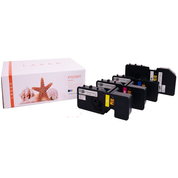 TONTK5230KIT Alternativ Toner Rainbowkit für Kyocera / TK5230 / BK2.600 / CMY2.200 Seiten