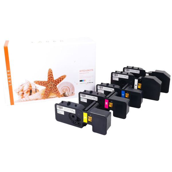 TONTK5240KIT5 Alternativ Toner Rainbowkit für Kyoc / TK5240 / BK2x4.000 / CMY3.000 Seiten