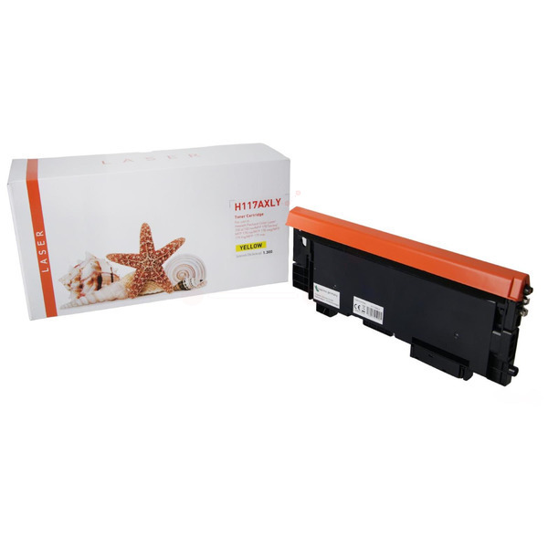TON117AXLY mit Chip Alternativ Toner Yellow für HP / W2072A / 1.300 Seiten