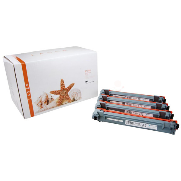 4er Set TONTN1050 Alternativ Toner Black für Broth / TN1050 / 4x1.000 Seiten 