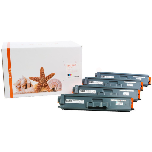 TONTN423KIT Alternativ Toner Rainbowkit für Brothe / TN423 /BK6.500 /CMY4.000 Seiten