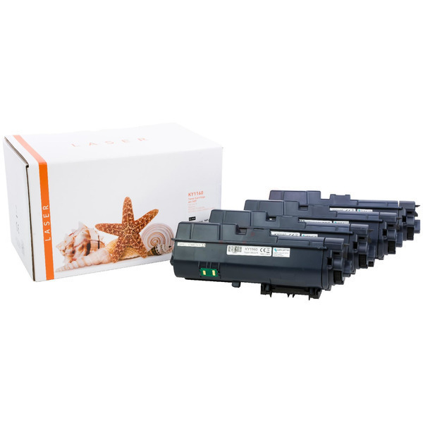 4er Set TONTK1160 Alternativ Toner Black für Kyoce / TK1160 / 4x7.200 Seiten