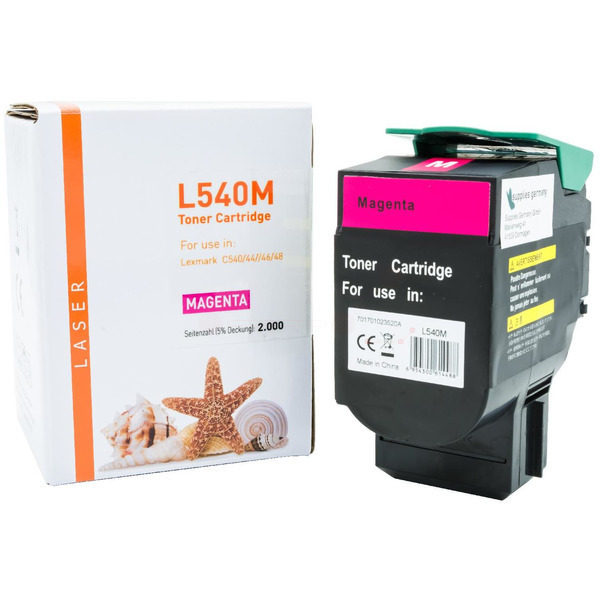 TONC540 Alternativ Toner Magenta für Lexmark  / C540 / 44 / 46 / 48 / 2.000 Seiten 