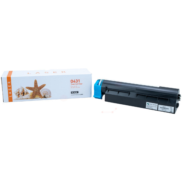 TONB431 Alternativ Toner Black für OKI / 44917602 / 12.000 Seiten 