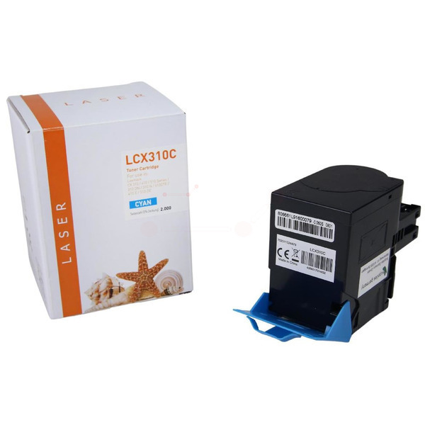 TONCX310C Alternativ Toner Cyan für Lexmark  / 80C2SCO / 2.000 Seiten