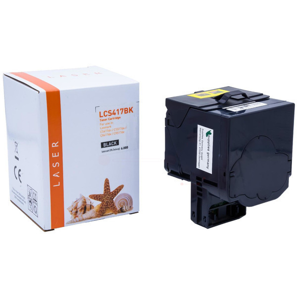 TONCS417BK Alternativ Toner Black für Lexmark / 71B2HK0 / 6.000 Seiten