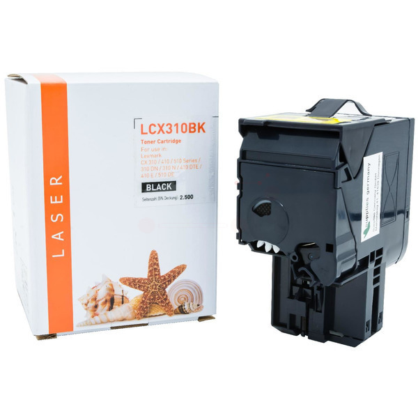 TONCX310BK Alternativ Toner Black  für Lexmark  / 80C2SKO / 2.500 Seiten