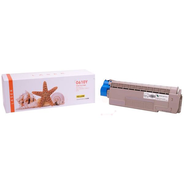 TONC610 Alternativ Toner Yellow für OKI / 44315305 / 8.000 Seiten 