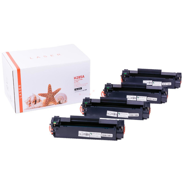 4er Set TONCE285A Alternativ Toner Black für HP / CE285 / 4x1.600 Seiten 