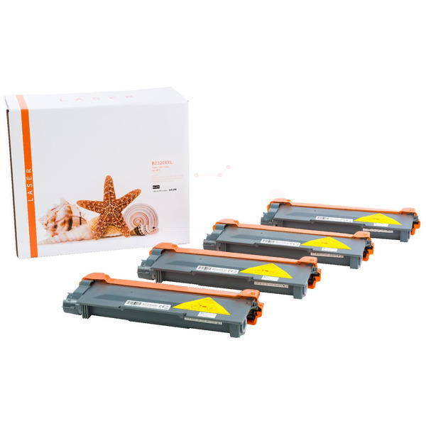 4er Set TONTN2320XXL Alternativ Toner Black für B / TN2320 / 4x5.200 Seiten 