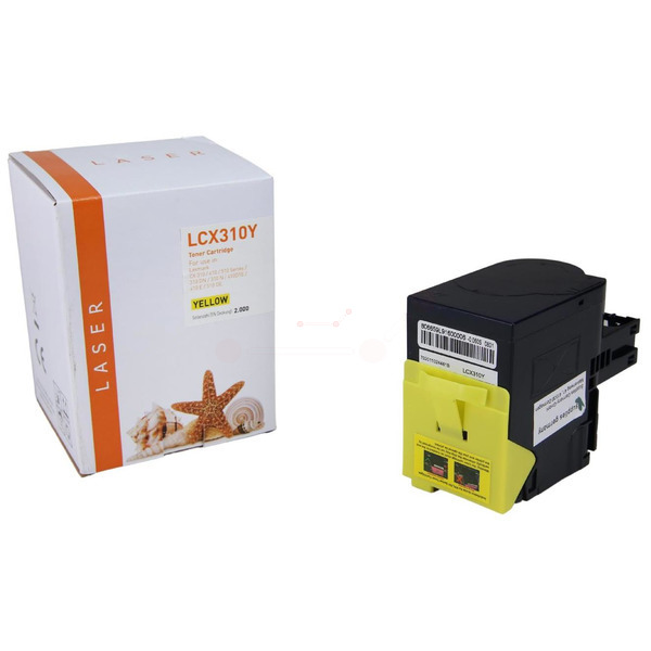 TONCX310Y Alternativ Toner Yellow für Lexmark / 80C2SYO / 2.000 Seiten
