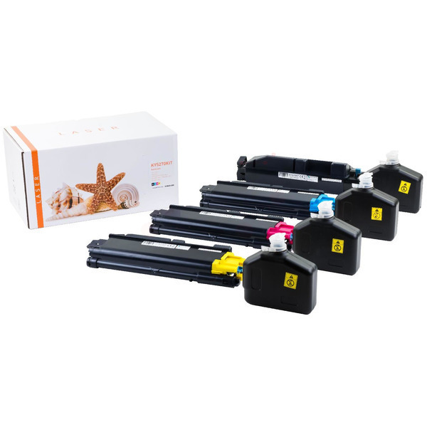 TONTK5270KIT Alternativ Toner Rainbowkit für Kyoce / TK5270 / BK8.000 / CMY6.000 Seiten