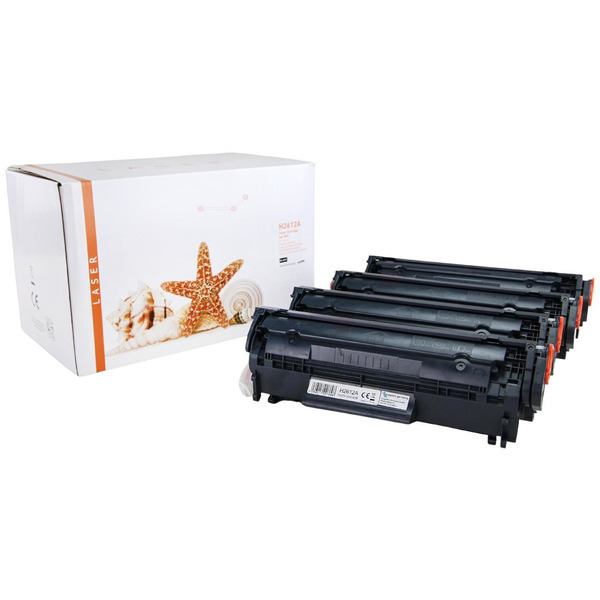 4er Set TONQ2612A Alternativ Toner Black für HP / Q2612A /703 / 4x2.000 Seiten