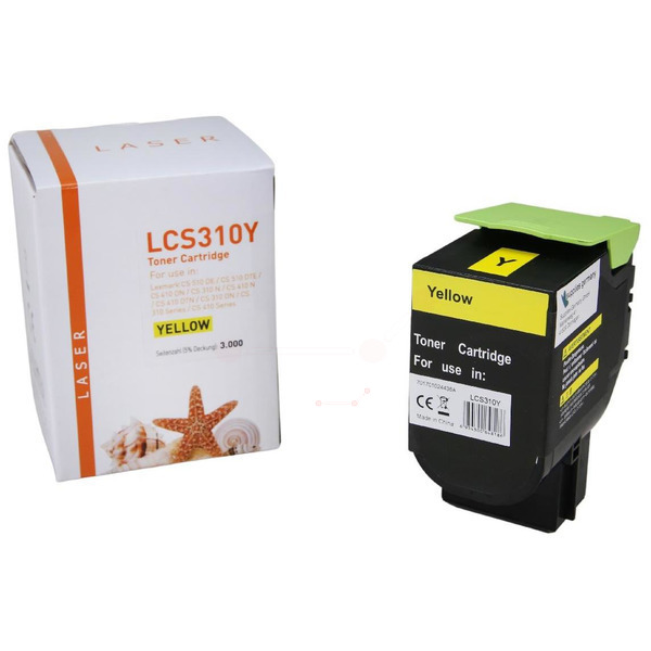 TONCS310Y Alternativ Toner Yellow für Lexmark / 70C2HY0 / 3.000 Seiten