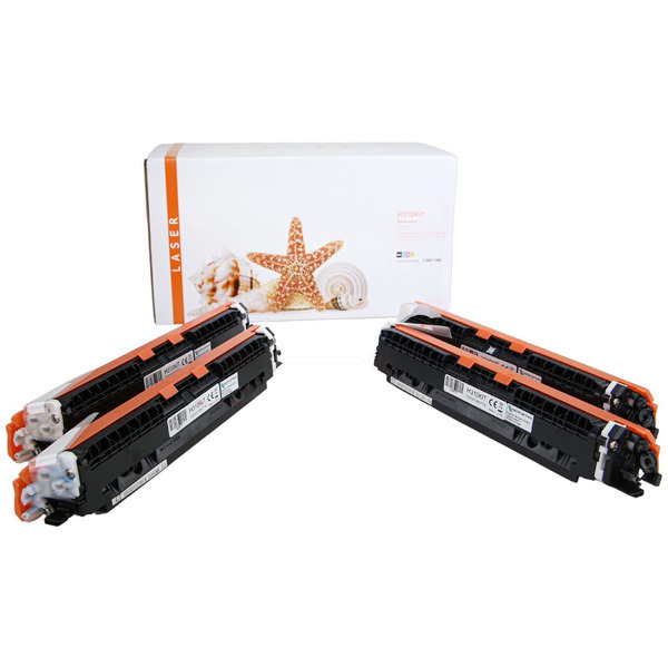 TONCE310KIT Alternativ Toner Rainbowkit für HP / CE310A / BK1.200 / CMY1.000 Seiten 