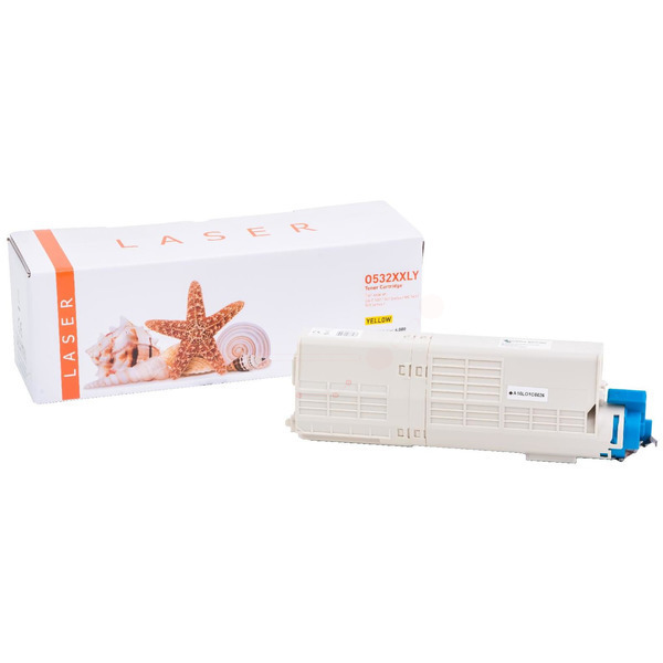 TONC532XXLY Alternativ Toner Yellow für Oki / 46490605 / 6.000 Seiten