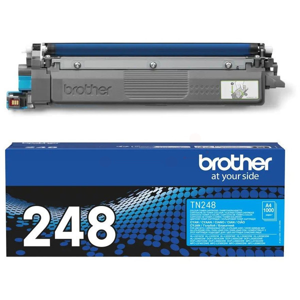 TN248C / cyan / original BROTHER Toner cyan / TN248C / 1000 S.