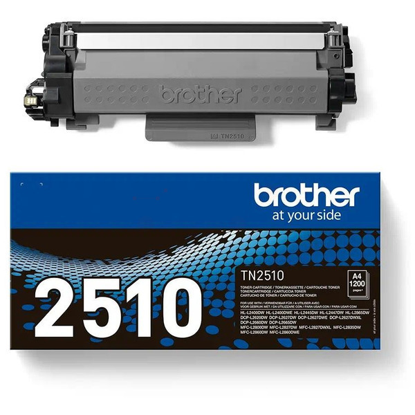 TN2510 / schwarz / original BROTHER Toner schwarz / TN2510 / 1200 S.