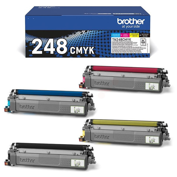 TN248VAL  / original BROTHER Toner MultiPack CMYK / TN248VAL  / 4 x 1000 S.