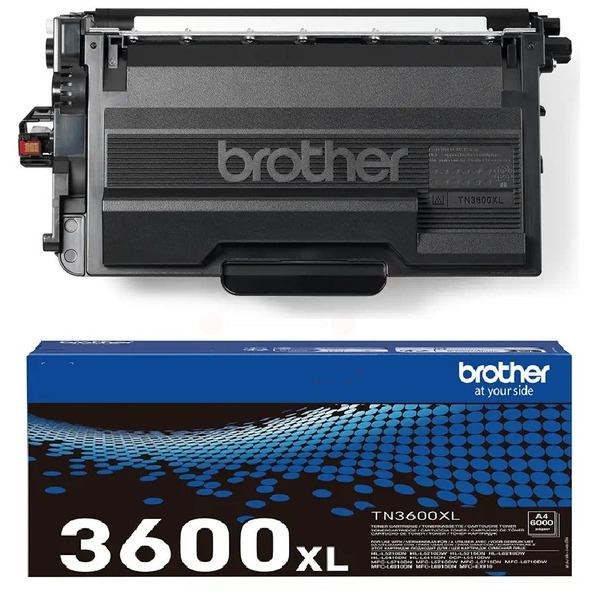TN3600XL / schwarz / original BROTHER Toner schwarz / TN3600XL / 6000 S.