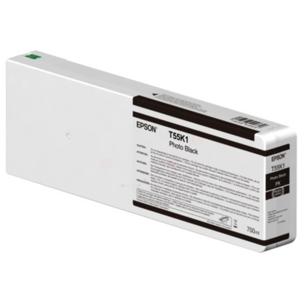 C13T55K100 // T55K100 / original EPSON Tintenpatrone schwarz hell / C13T55K100 / 700.00 ml