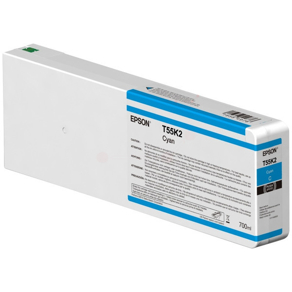 C13T55K200 // T55K200 / original EPSON Tintenpatrone cyan / C13T55K200 / 700.00 ml