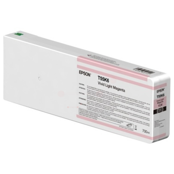 C13T55K60N // T55K600 / original EPSON Tintenpatrone magenta hell / C13T55K60N / 700.00 ml