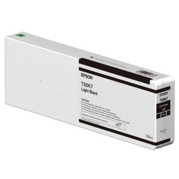 C13T55K700 // T55K700 / original EPSON Tintenpatrone schwarz hell / C13T55K700 / 700.00 ml