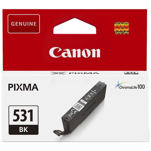 6118C001 // CLI531BK / schwarz / original CANON Tintenpatrone schwarz hell / 6118C001 / 8.20 ml