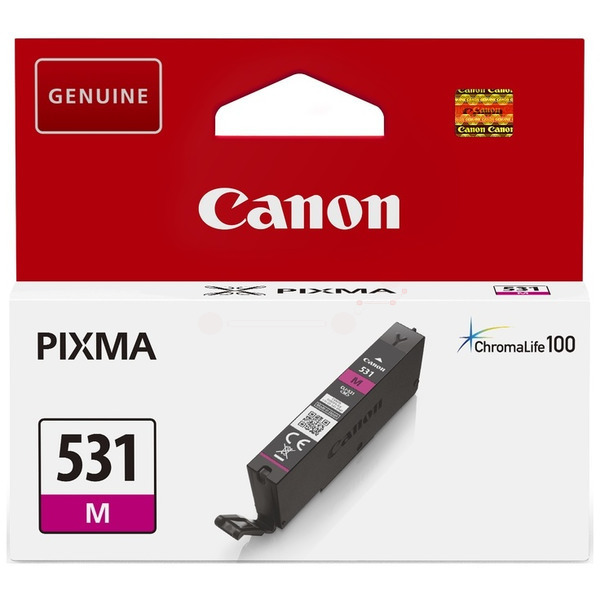 6120C001 // CLI531M / magenta / original CANON Tintenpatrone magenta / 6120C001 / 475 S. / 8.20 ml
