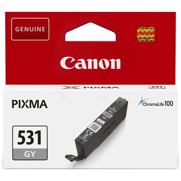 6122C001 // CLI531GY / original CANON Tintenpatrone grau / 6122C001 / 324 S. / 8.20 ml