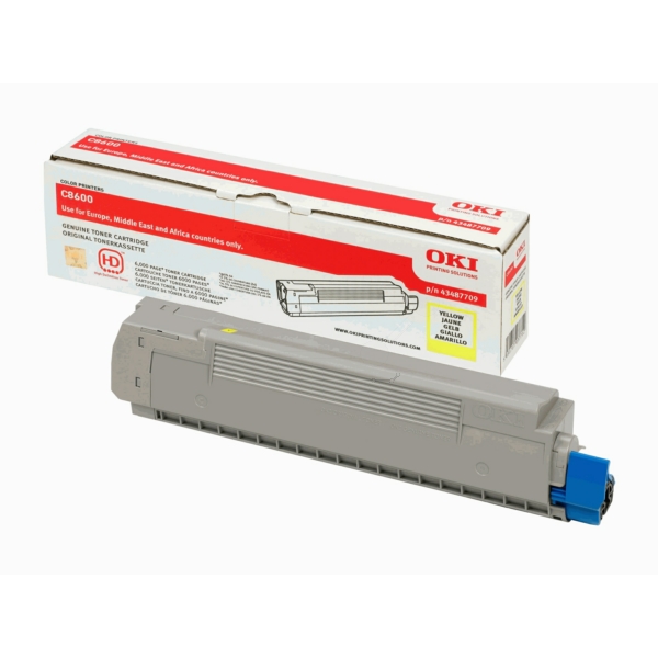 43487709 / gelb / original OKI Toner gelb / 43487709 / 6000 S.