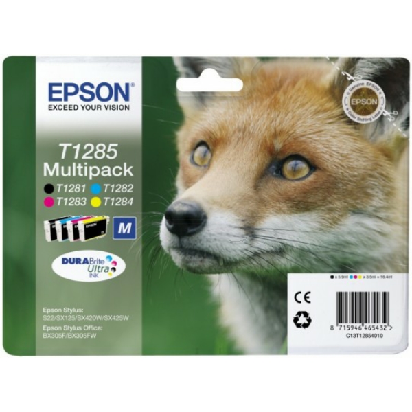 C13T12854012 // T1285 / original EPSON Tintenpatrone MultiPack / C13T12854012 / 225 S.