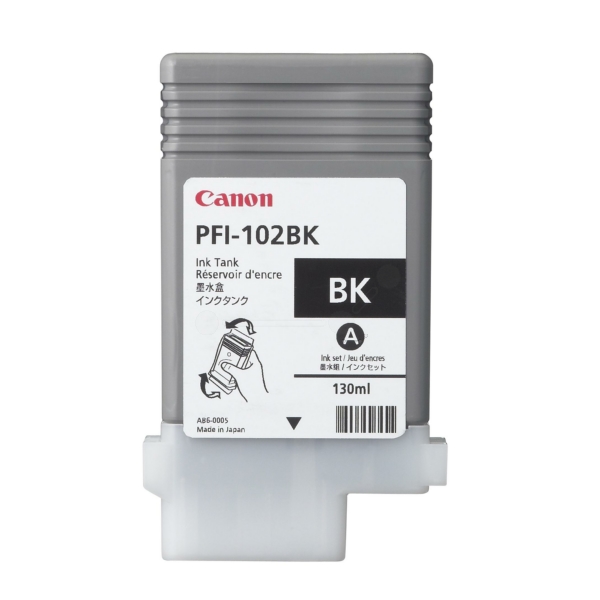 0895B001 // PFI102BK / schwarz / original CANON Tintenpatrone schwarz / 0895B001 / 130.00 ml