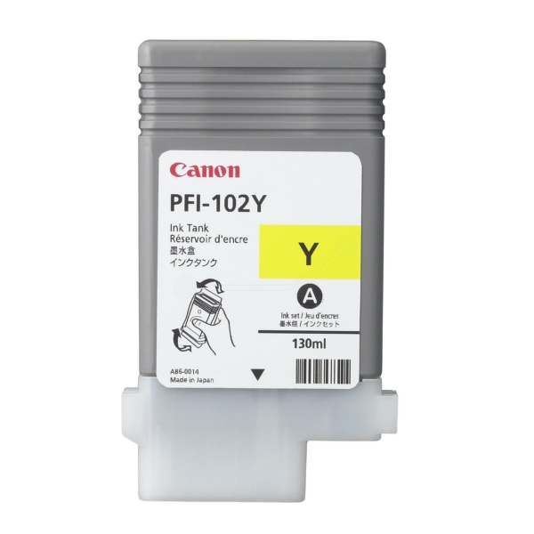 0898B001 // PFI102Y / gelb / original CANON Tintenpatrone gelb / 0898B001 / 130.00 ml